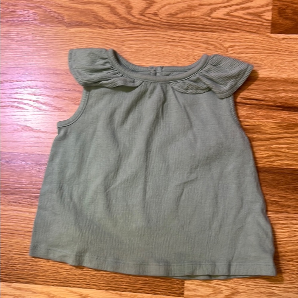 Kids Green Sleeveless Top